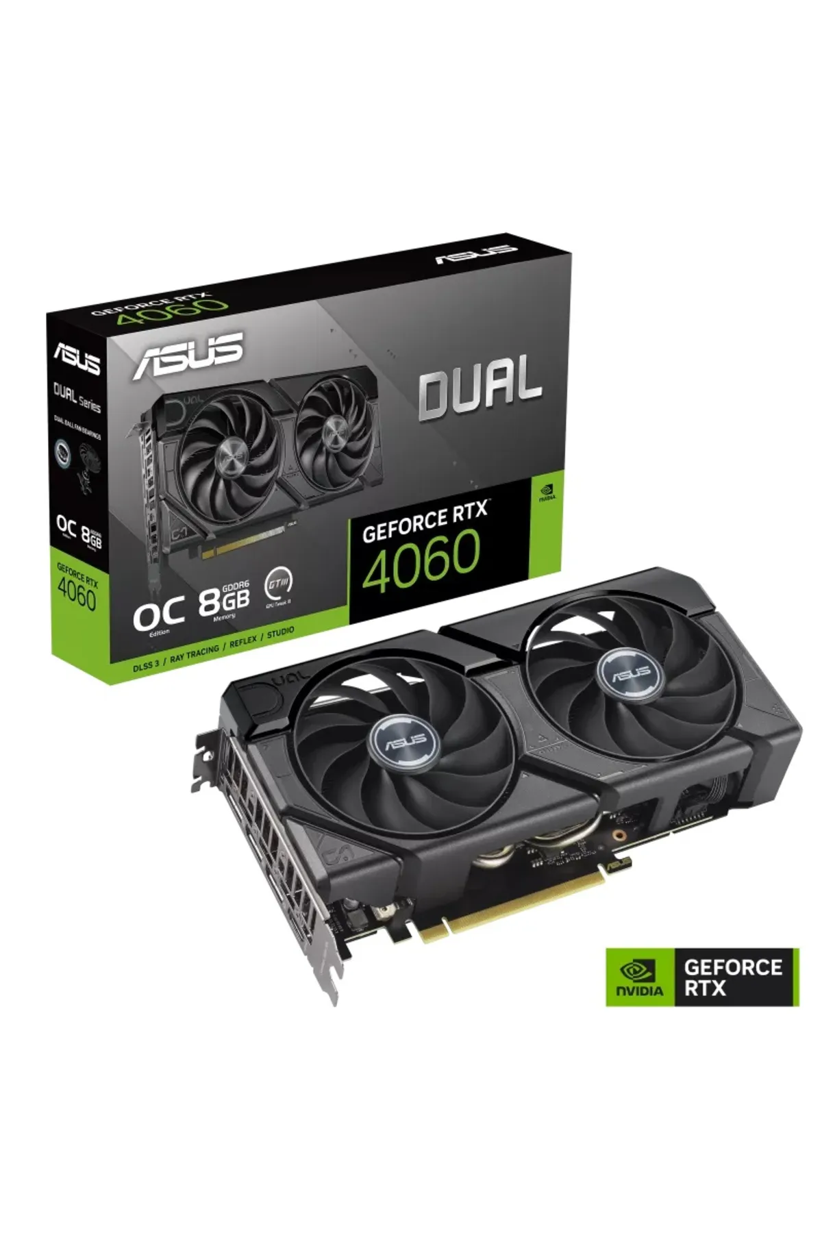 ASUS Dual Geforce Rtx 4060 Oc 8gb Evo Dual-rtx4060-o8g-evo Gddr6 128bit Dx12 Dlss 3 Gaming (OYUNCU)