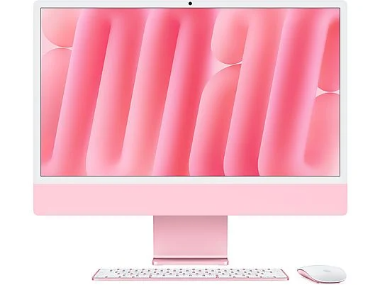 APPLE 24-inch iMac with Retina 4.5K display: Apple M4 chip with 8‑core CPU and 8‑core GPU, 16GB, 256GB SSD - Pembe